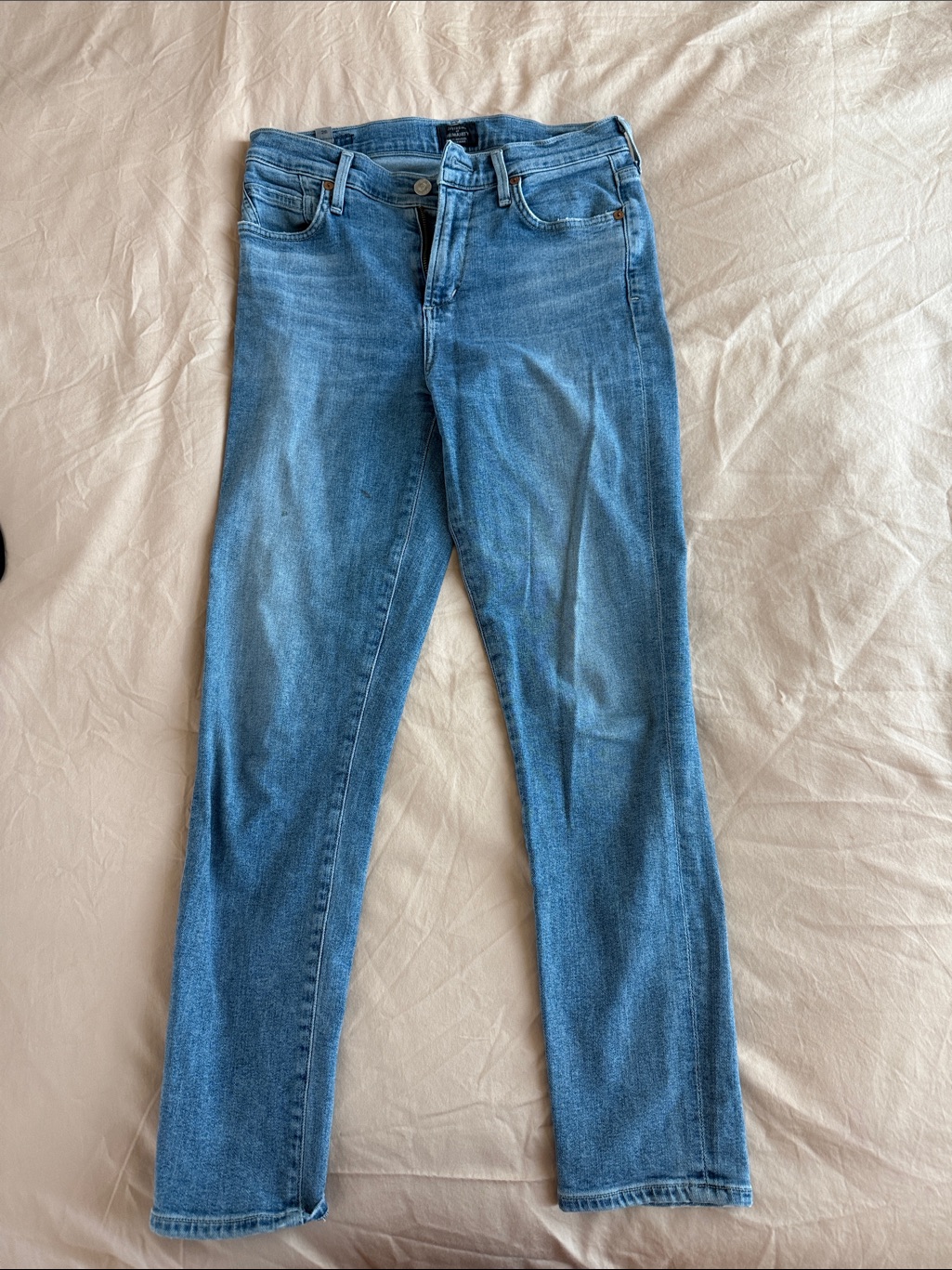Citizens Of Humanity Rocket Crop High-Rise Women's Skinny Jeans In Medium Blue